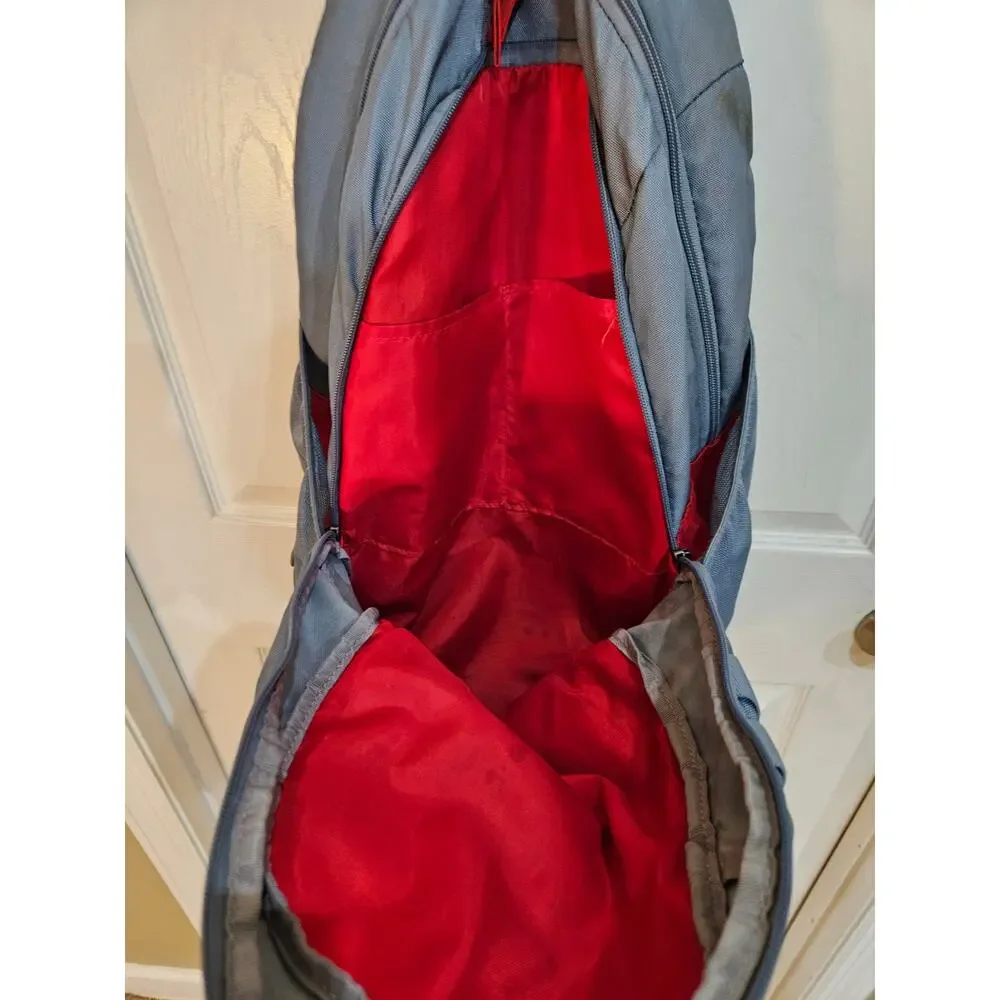 Under Armour Storm Back Pack Gray Red PreOwned